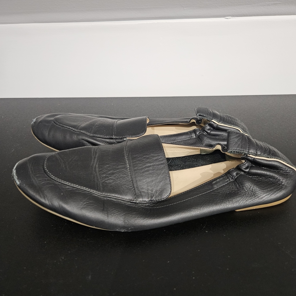 Everlane The Day Loafer in Black Leather Size 8